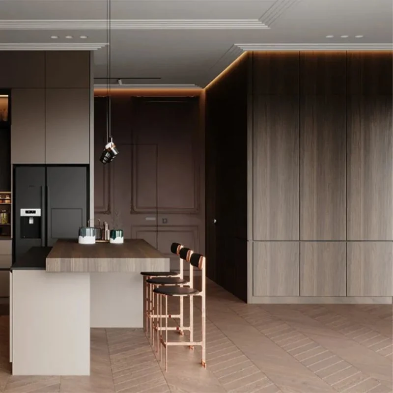 Modern Modular Kitchen Cabinets European Style Lacquer Kitchen Designs Made in China Manufacturing