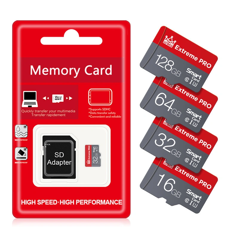 Factory Wholesale/Supplier Kingston Memory Card SD Card 64GB 2GB 4GB 8GB 16GB 32GB 128GB 512GB SD Card 128 GB for MP4 Camera Mobile Phones Micro SD Cards