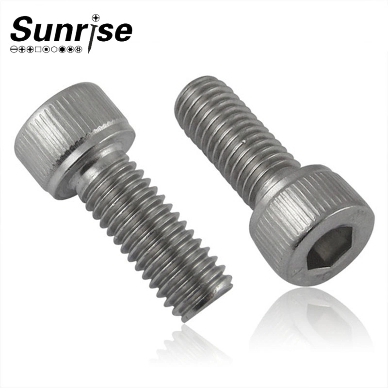 M1m1.4m1.6m2 Standard 304 Stainless Steel Cylindrical Head Knurled Screw DIN912