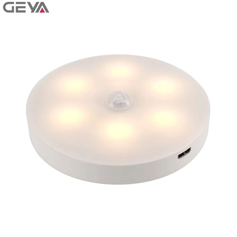 مصابيح Geya Smart Home Lights إنحواء الجسم البشري الدائري بالحث الدائري مصباح اللوحة