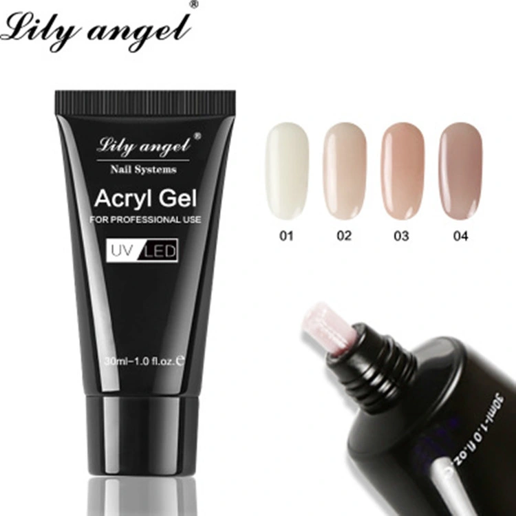 Lily Angel Acryl Gel Wholesale/Supplier Nail Supplies Nail Extension UV LED Nail Gel Poly Nail UV Extension Gel Polish for Gel Tips OEM Private Label