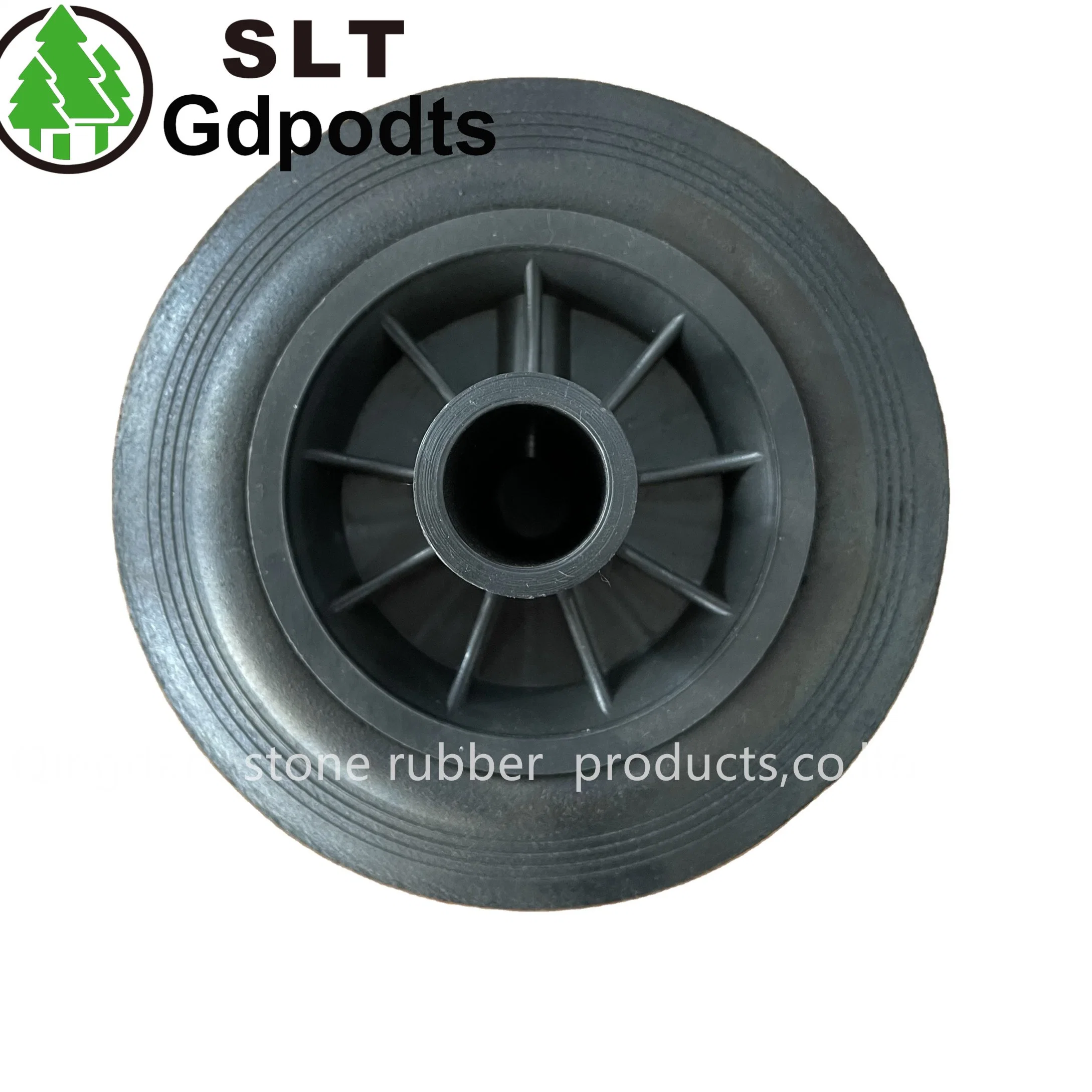 200X50mm Solid Rubber Wheel with 6004 Bearing Caster Wheel