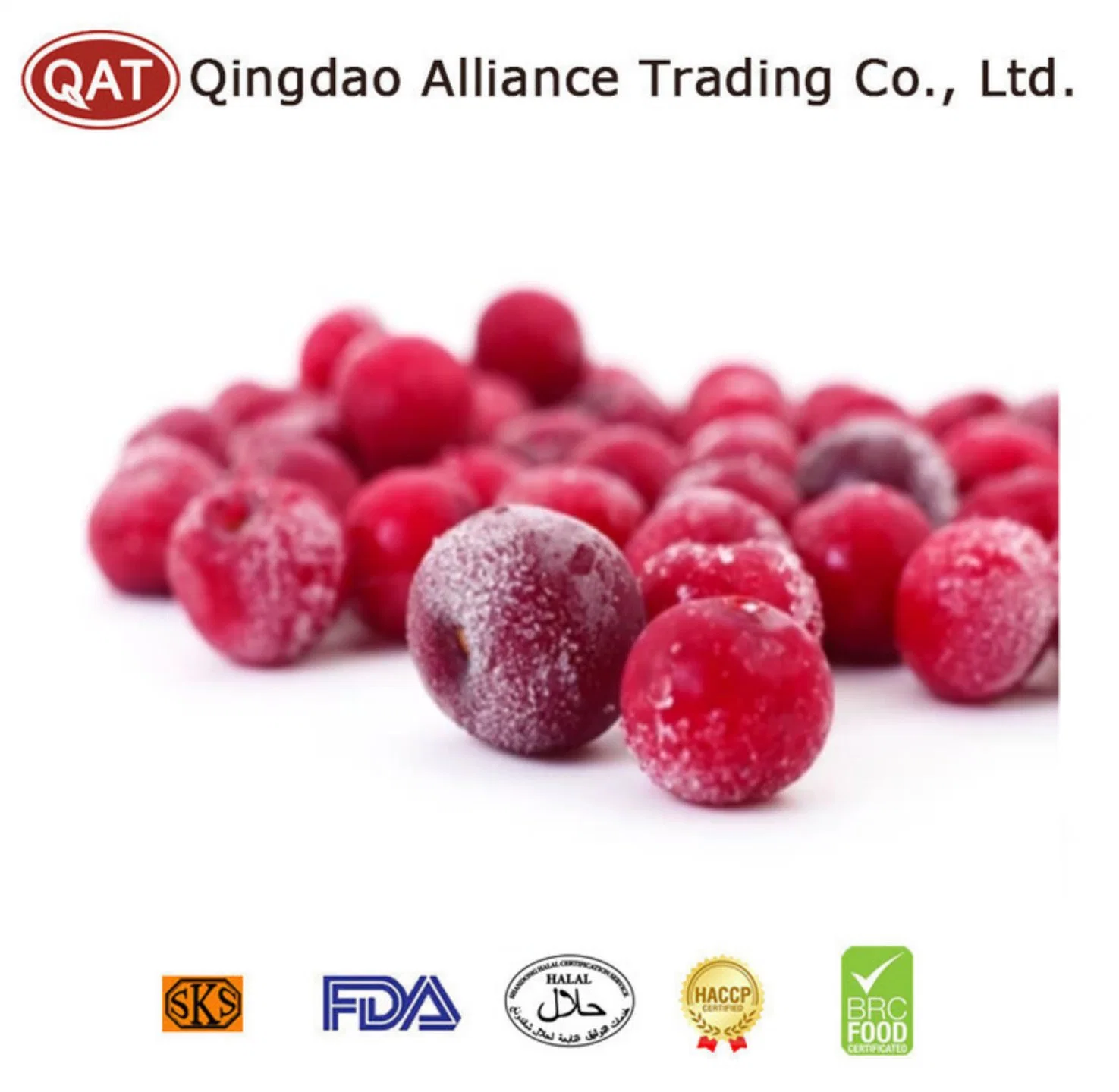 Wholesale/Supplier Bulk Preserved IQF Fruits Top Quality Frozen Sweet Cherry with Brc