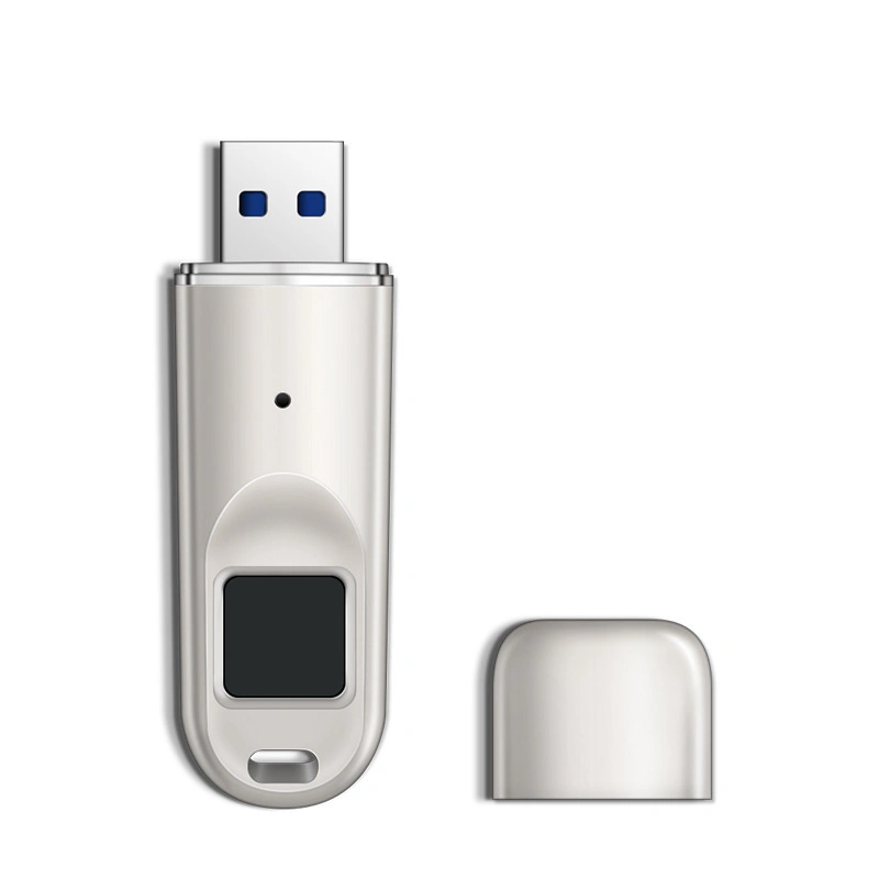 محرك أقراص USB Flash مشفر ببصمة الإصبع USB USB سعة 64 جيجابايت Security U Disk محرك القلم