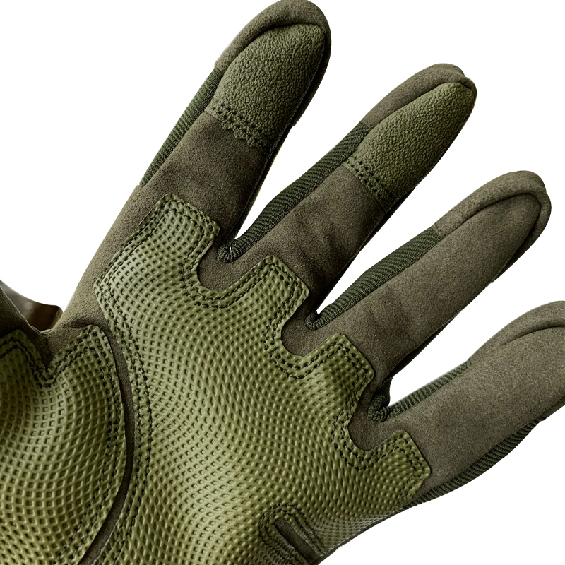 Screen Touch Leather Full Fingers Tactical Gloves for Military Army