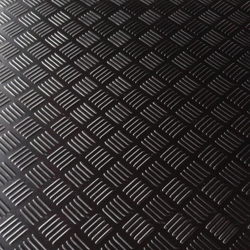 Checker Ribbed Strip Foam Rubber Sheets with Anti-Slip Function in Factory Price