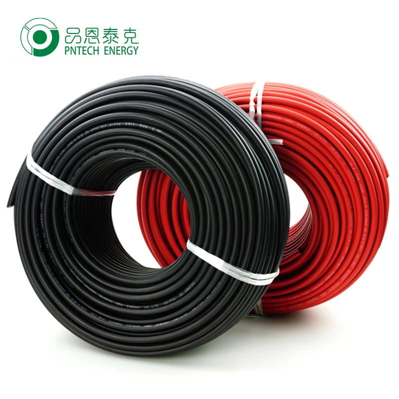 Red 1500V DC Single Core 1*4mm2 Myanmar Electric Wire and Cable Solar Cable