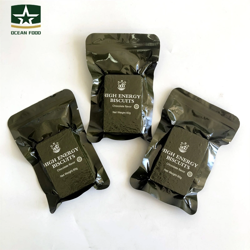 Galletas Civil instantánea militar 60g*180 sabor chocolate barras de alta energía