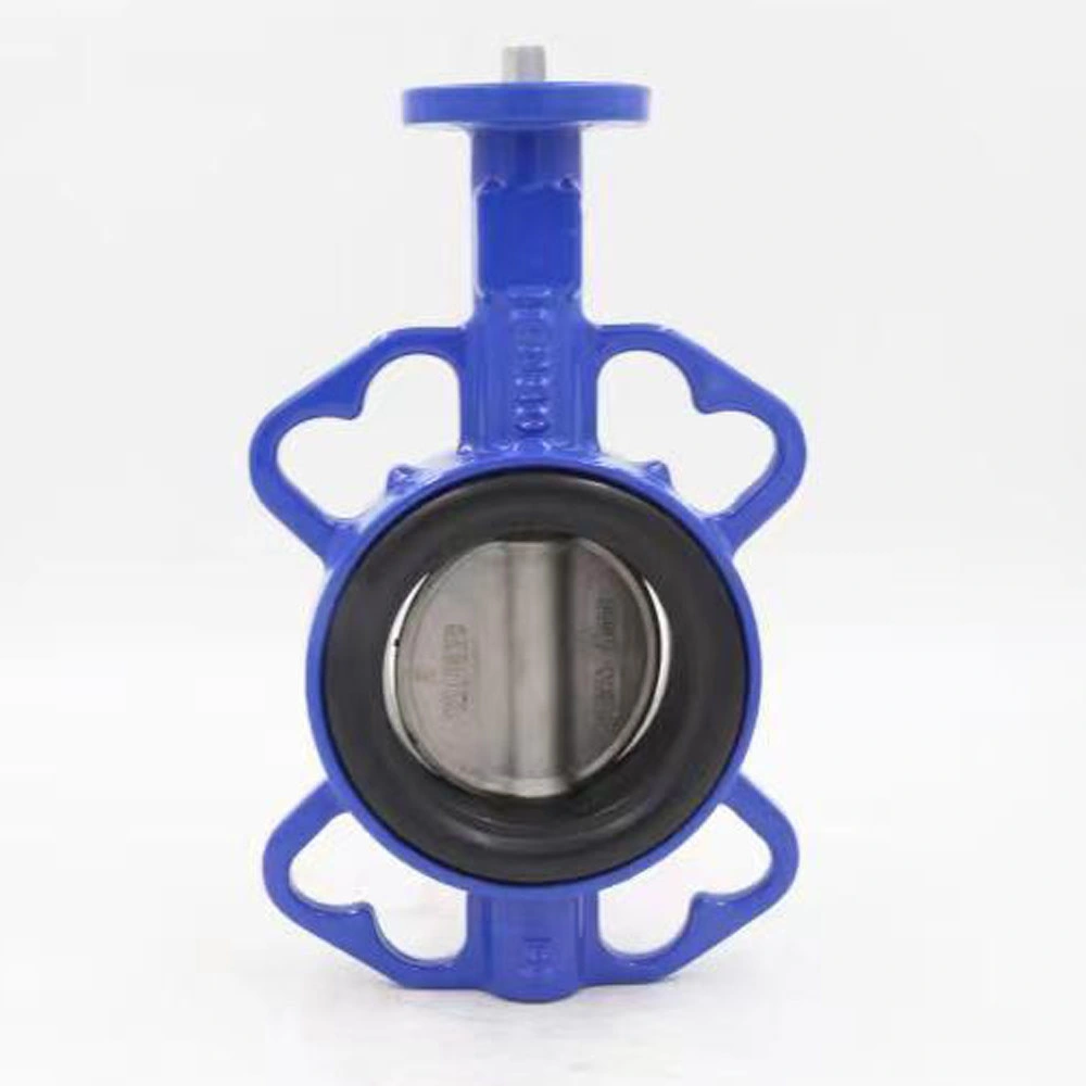 Handle Type Vertical Plate Ductile Iron Two Way Soft Seal Stainless Steel Disc Butterfly Valve