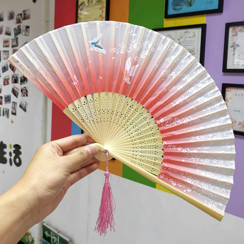 Custom Logo Chinese Bamboo Foldable Decorative Hand Fans