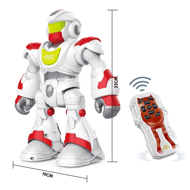 Robot de programación inteligente con control remoto de rayos infrarrojos, que canta, baila y tiene luces y sonidos. Un juguete de robots multifuncional.