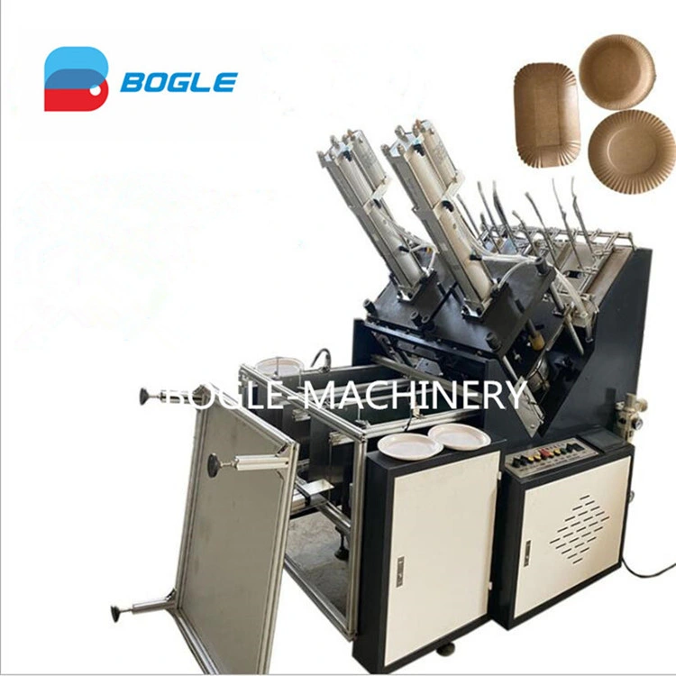 Hydraulic Disposable Food Tray Paper Dish Forming Machine Paper Plate Making Machine with Conveyor