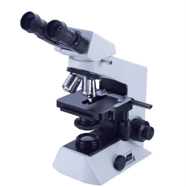 Microscópio biológico Cabeça binocular 40X -1000X para laboratório da escola e do Hospital