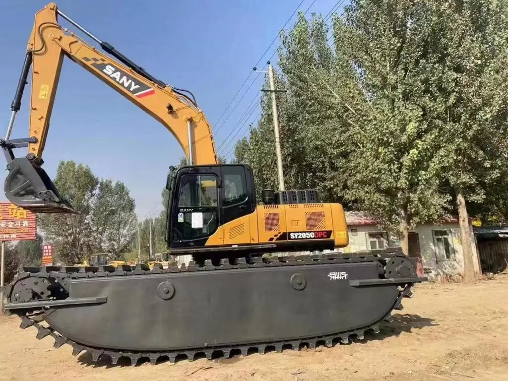 21 Tons River-200 Amphibious Non Mini Excavators Swamp Buggy Marsh Buggy Excavator with Backhoe Loader Track Chain and Bucket Construction Machinery