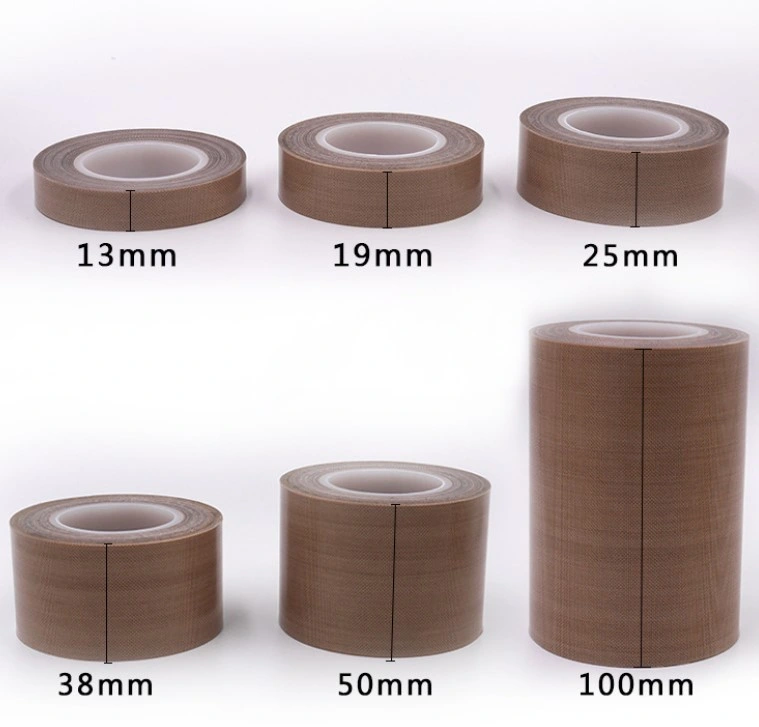 High Temperature 300 Degrees Heat Resistant Single Sided Silicone Adhesive PTFE Brown /Black/White Insulationtape