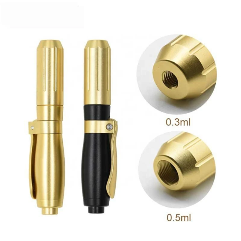 New Cross-Linked Hyaluronic Acid professional Gold Hyaluronic Pen Gun 0.3ml Injector for Lip