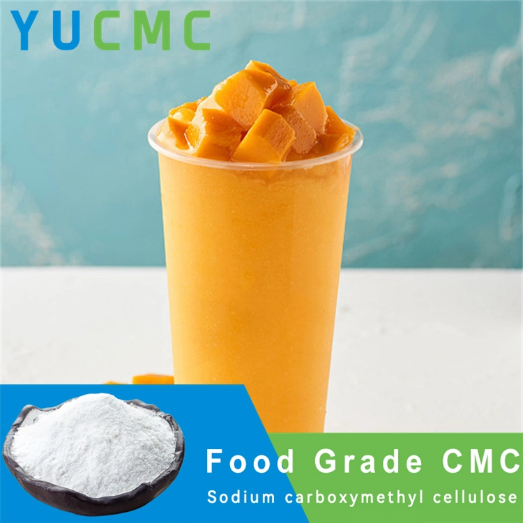 Yucmc Fábrica de alta viscosidad en la industria pegamento adhesivo de la compañía de grado alimenticio en polvo Helado Carboximetilcelulosa de sodio CMC