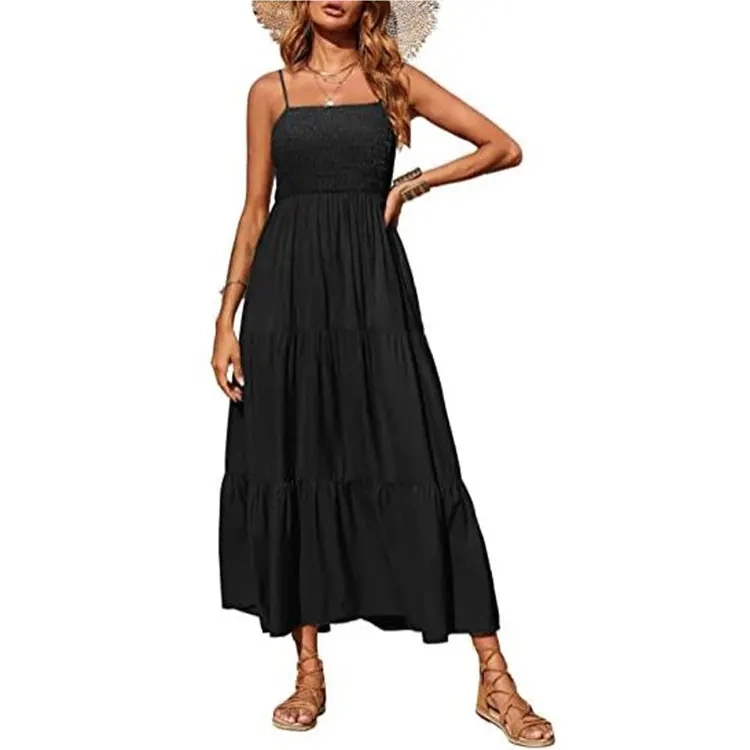 2023 New Fashion Summer New Style Long Sleeveless Dress Women Ladies Casual Long Summer Maxi Evening Dresses