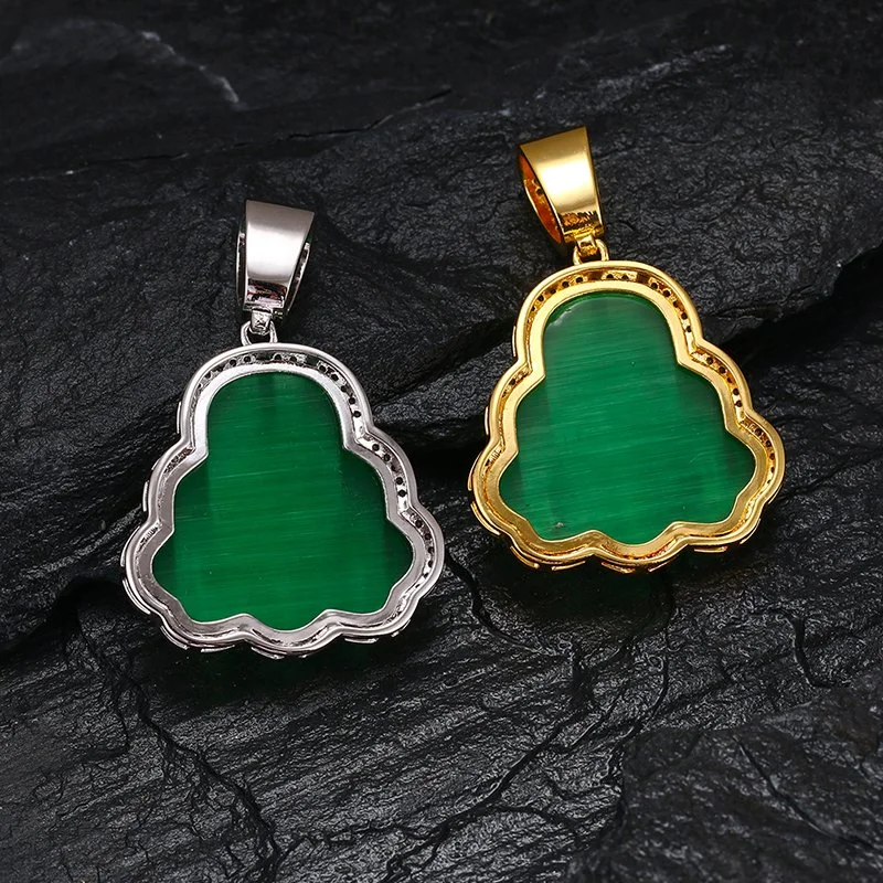 Jewelry Personalized New Crystal Laughing Religious Jade Buddha Pendant Colorful Necklace Pendants Jewelry