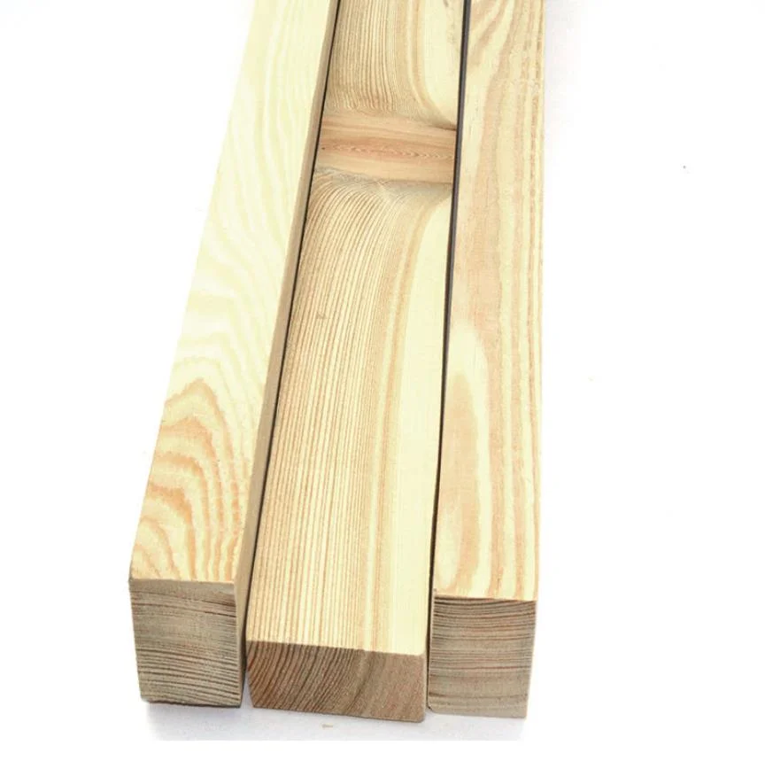 Processing Plant Construction Square Wood Engineering Wooden Square Bridge Tie Hemlock Camphor Pine Radiation Pine Flower Flag Pine White Pine Square