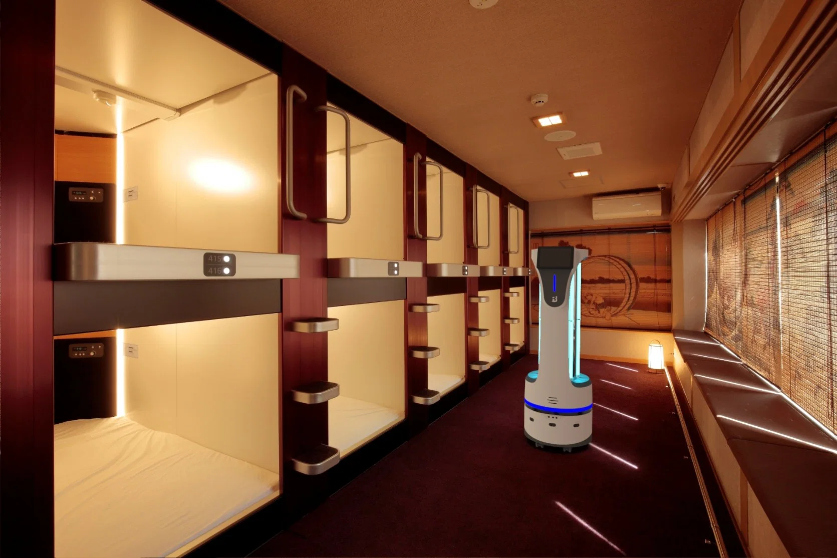 Bp-Ms1 UVC Robot-a Fully Autonomous Mobile Platform UVC Disinfection Robot Used in Hospital, Hotel, Mall, Restaurant and Other Public Places