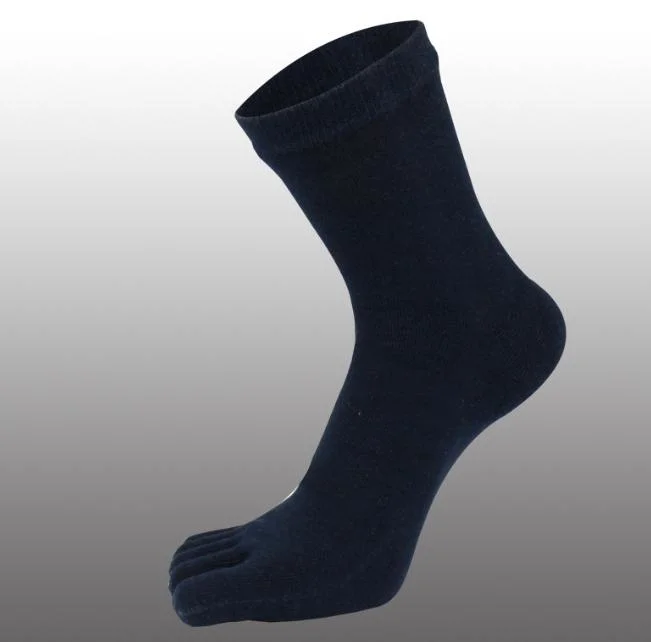 Men Cotton Middle Tube Breathable Split Toe Five Finger Socks