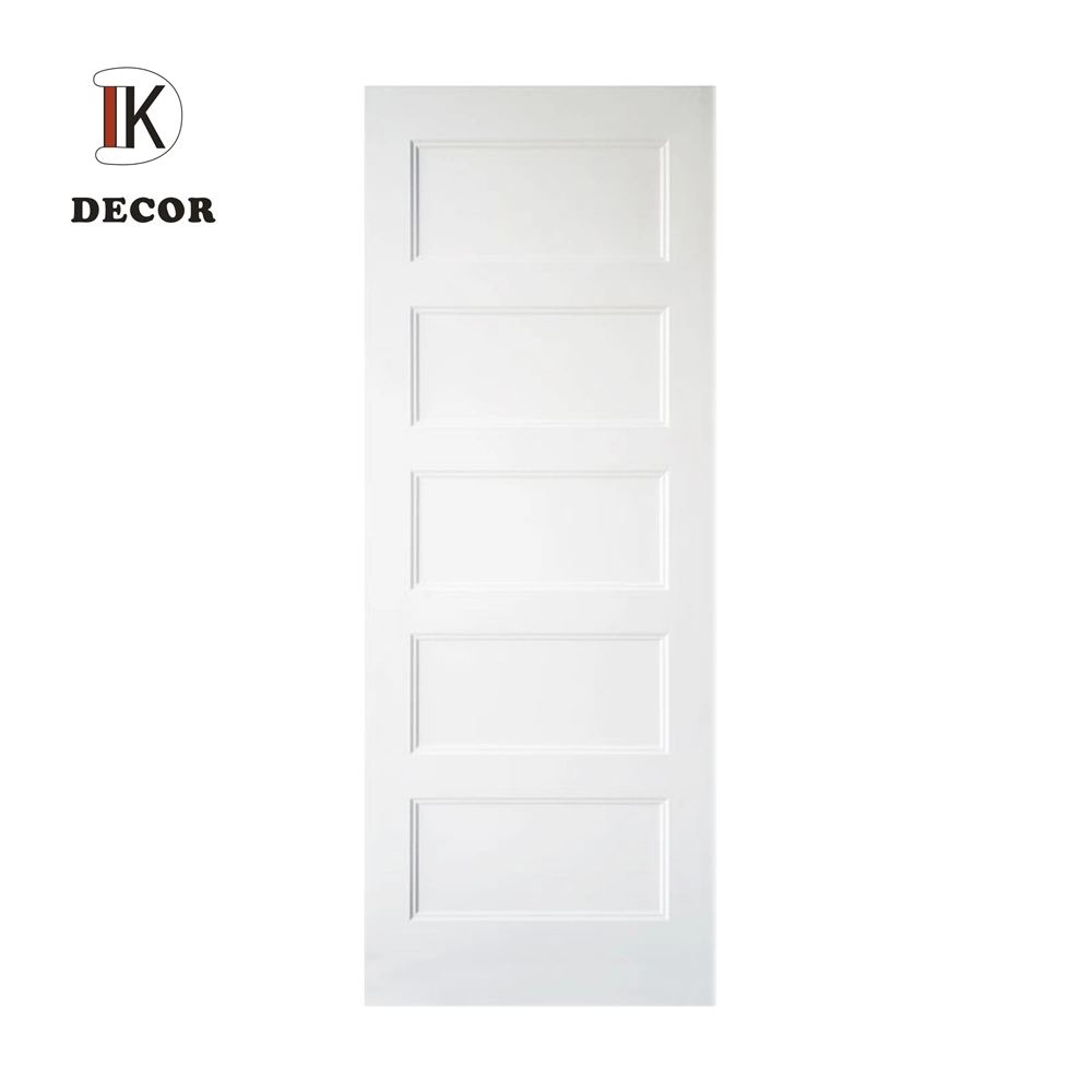 Hot Sale Soundproof White Primer 2 Panel Solid Core Interior Wooden Shaker Door