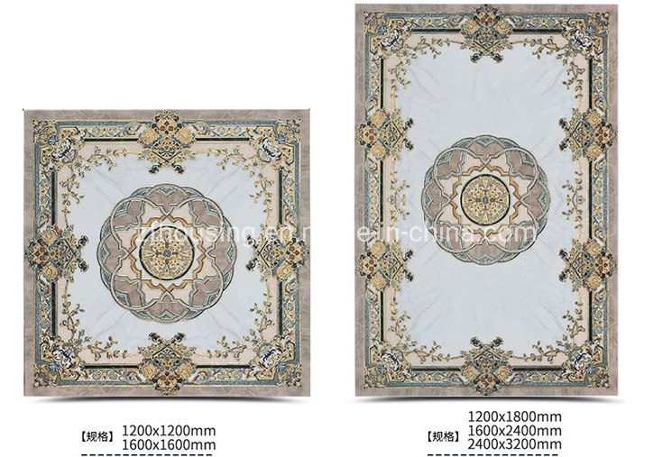 Porcelain Polished Glazed Ceramic Carpet Pattern Corrido Floor Tile for Lounge Room or Sittting Room Zf-TF-061