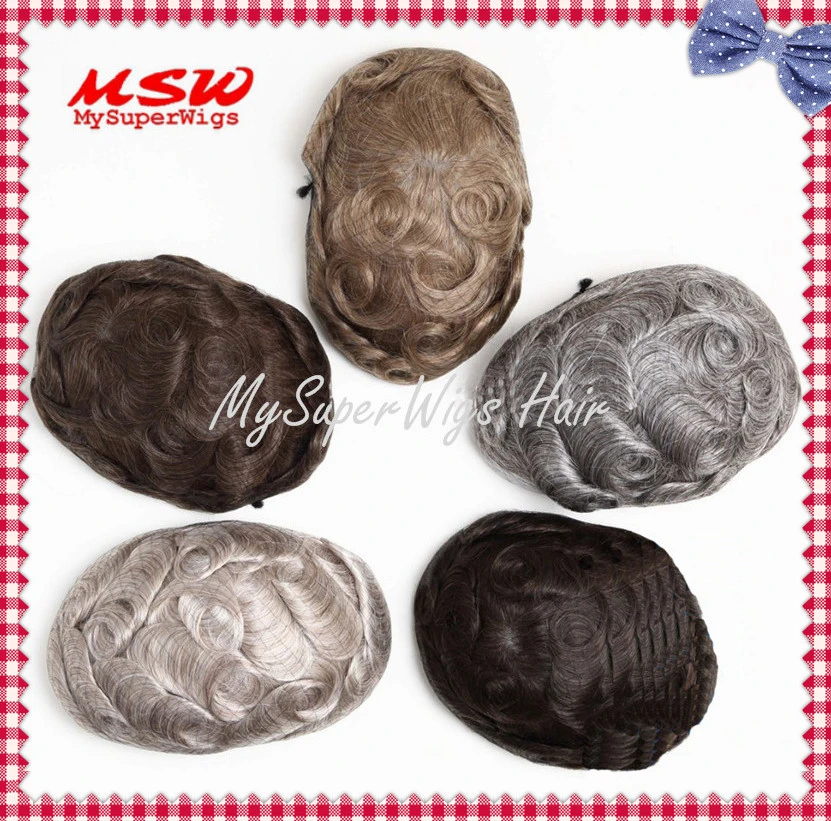 Best-Comfortable Full Swiss-Lace (French-lace) Custom-Made Remy-Human-Hair Hairpiece