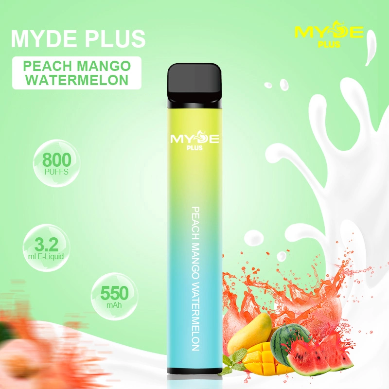 Myde 2% China Atacado original fábrica descartável Cheap Vape 800 Puffs