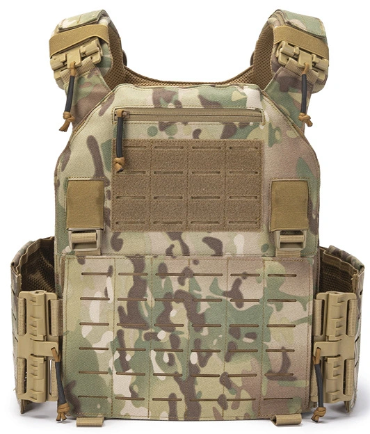 Security Tactical Multicam Functional Molle Plate Carrier for Safety Training Protection Vest