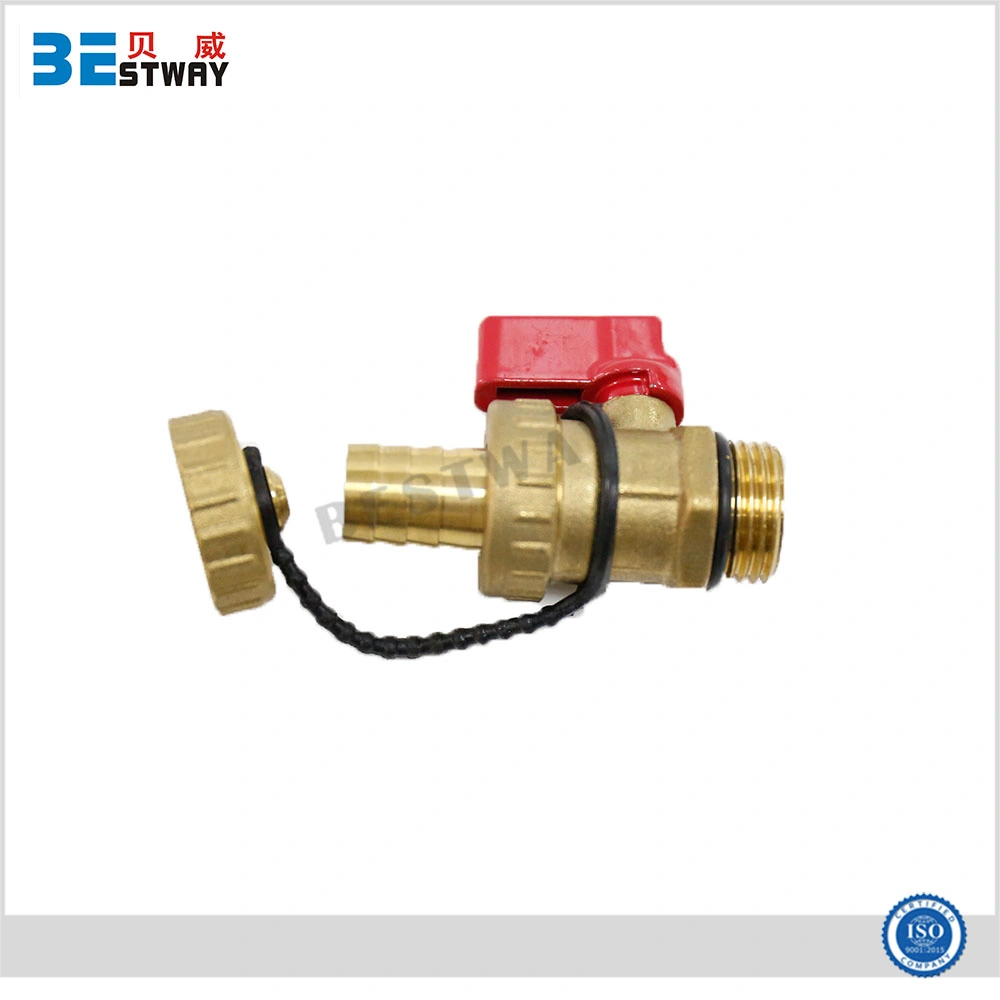 Good Quality Brass Nature Color 1/2" Brass Water Drain Valve