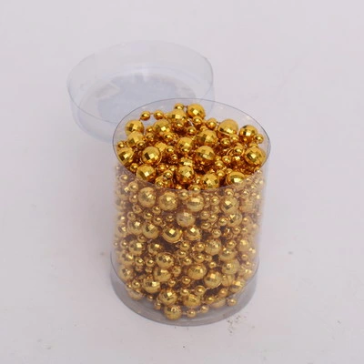 Whole Sale Christma Tree Decorative 8mm*5m Round PS Material Bead Garland