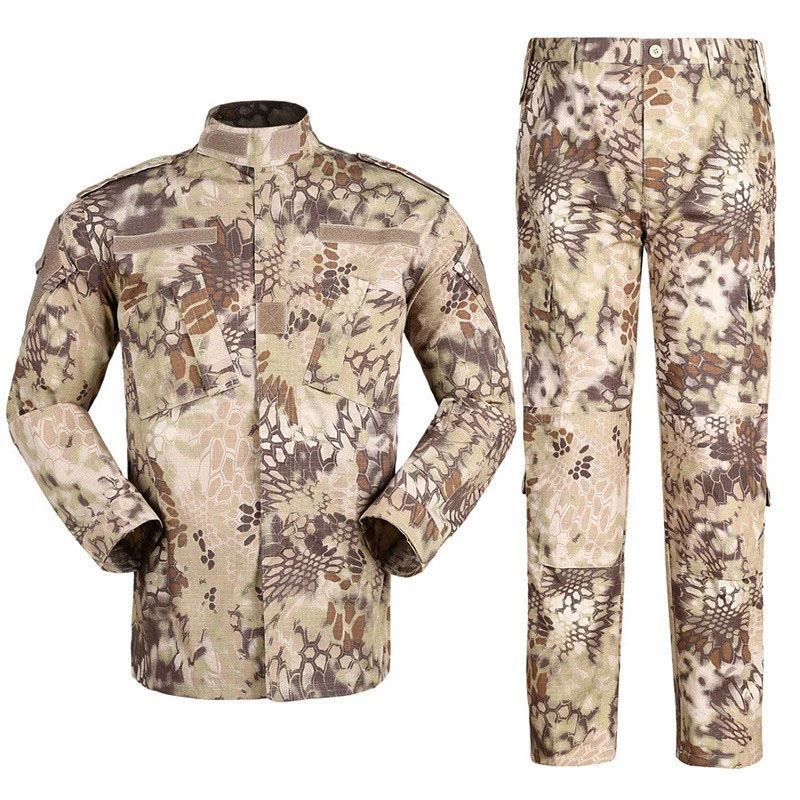 Großhandel Kampf Tan Camo Uniformen Tactical Frosch Anzug Kleidung Tactical Trikot Kampf