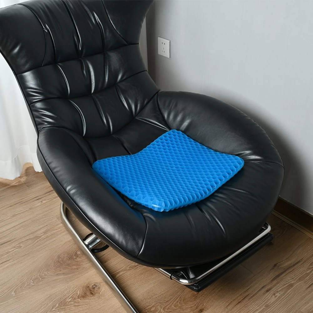 Hottest Double Layers Gel Enhanced Seat Cushion Cooling Orthopedic Memory Cushion TPE Gel Seat Cushion with Honeycomb Structure