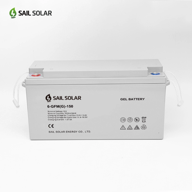 Bateria de gel de fibra de vidro absorvente (AGM) SAIL Solar Factory Price, 12 V, 100 V. Bateria 50ah para utilização doméstica