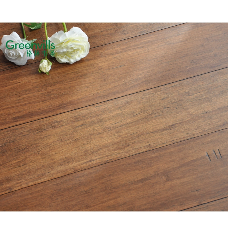 High quality/High cost performance  Modern Indoor Embossed Hardwood Solid Wood Strand Woven Bamboo Flooring