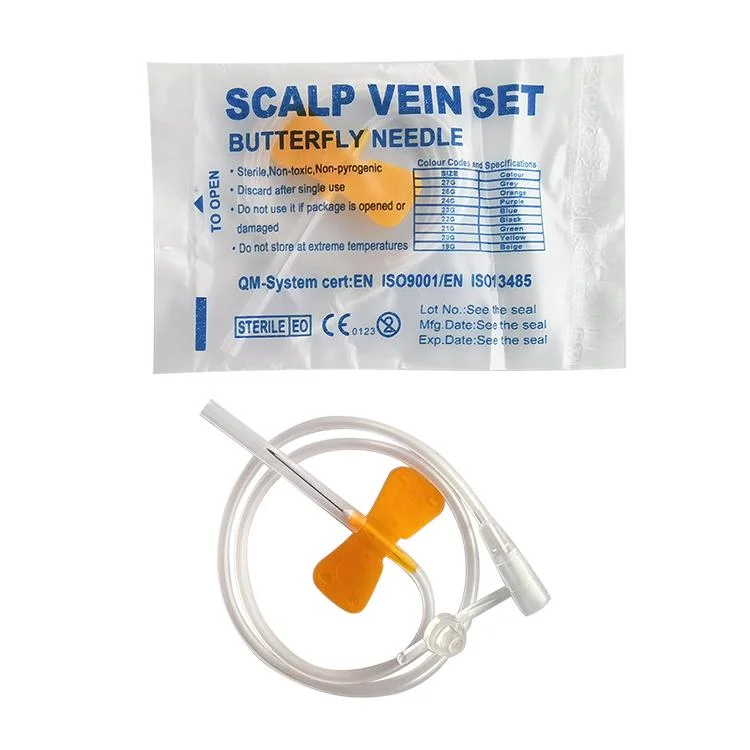 Disposable Safety Sterile Scalp Vein Set Medical Butterfly Needle