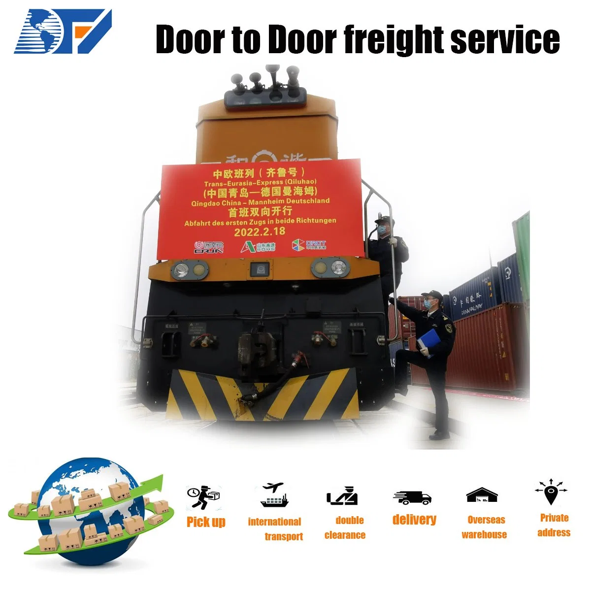 DDU/DDP/DAP Delivery Shipping Amazon Fba Train and Sea Freight Forwarder Shipping Cost China to Luxembourg France Spain