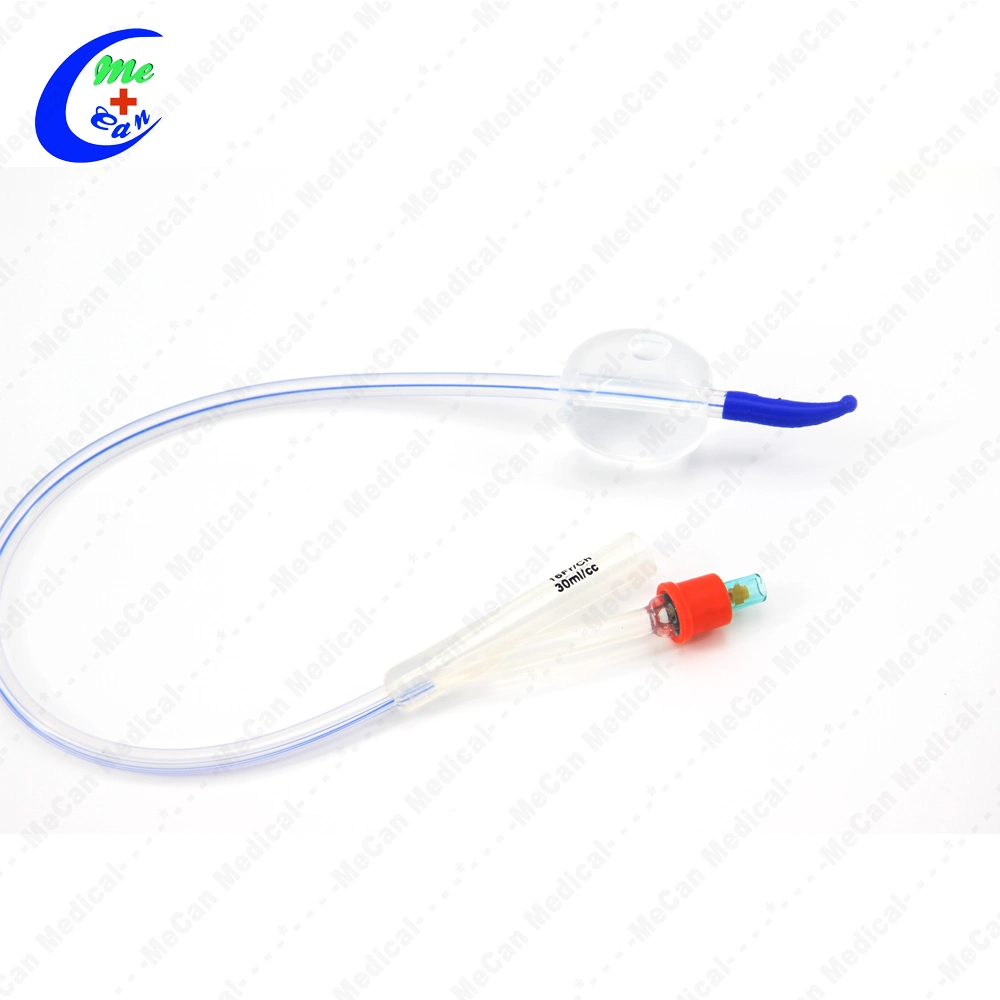 Venta caliente Silicio 16 Fr orina recubiertos de silicona 10 cm sonda de Foley