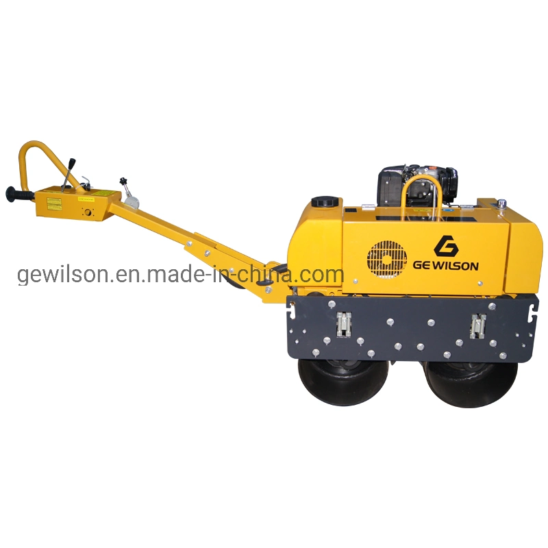 Double Drum Walk Behind Rode Vibratory Roller Construction Machinery