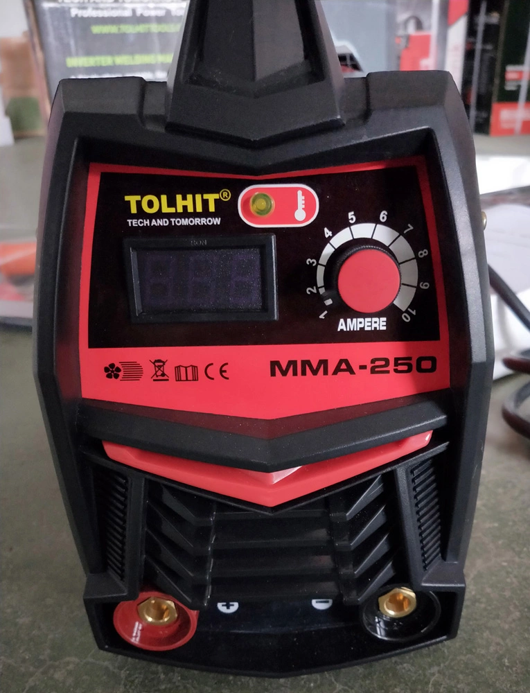Tolhit 250A MMA IGBT soldadora de arco inversor Industrial Máquina de soldadura