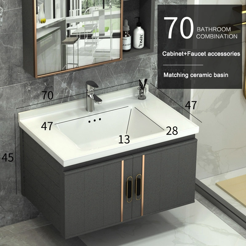 Modern Cabinet Countertop Rectangular Wash Hand Bathroom Sink Sanitaryware Basin