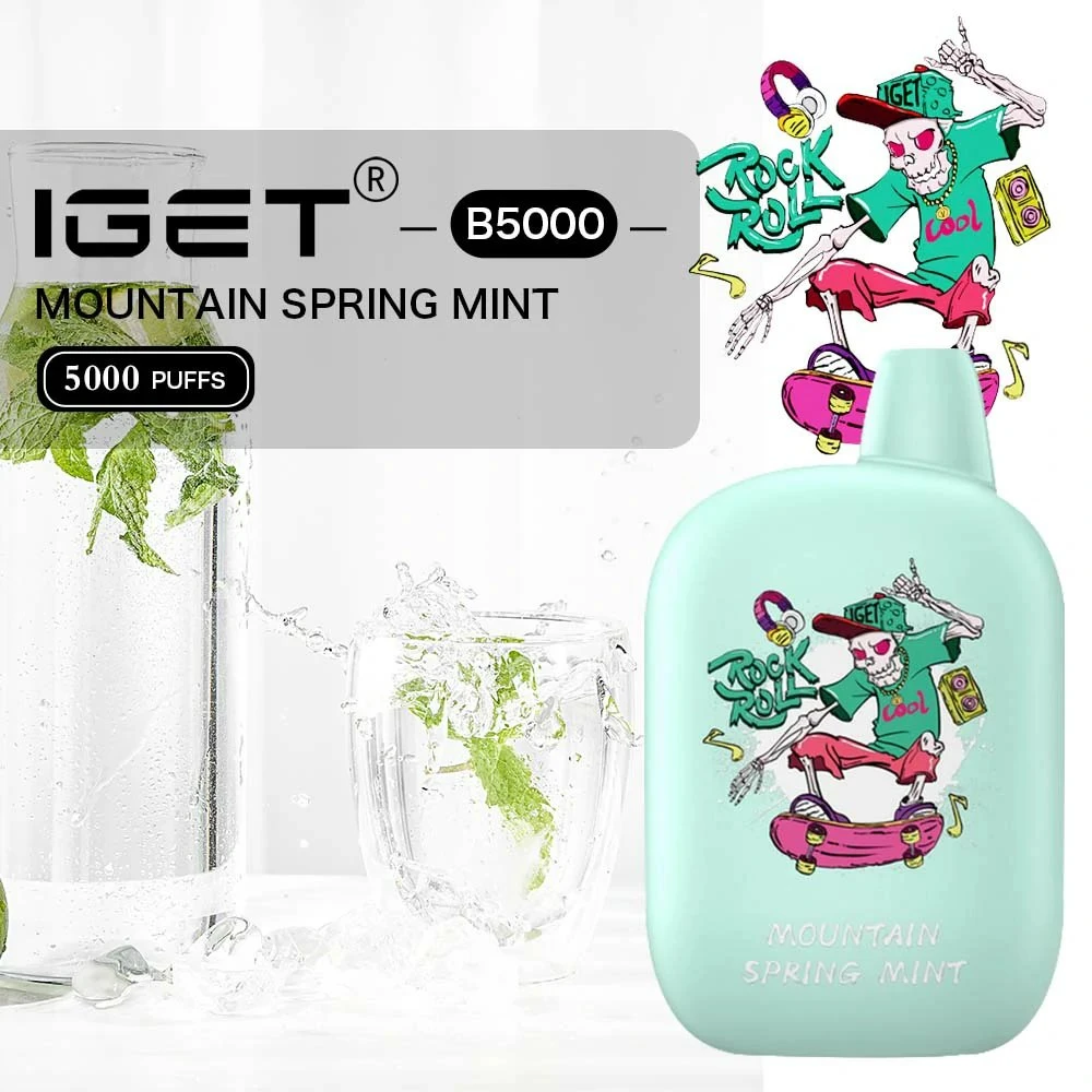 100% Original Iget B5000 15ml Vape Liquid Fruit Flavors 500mAh Battery for Rechargeable