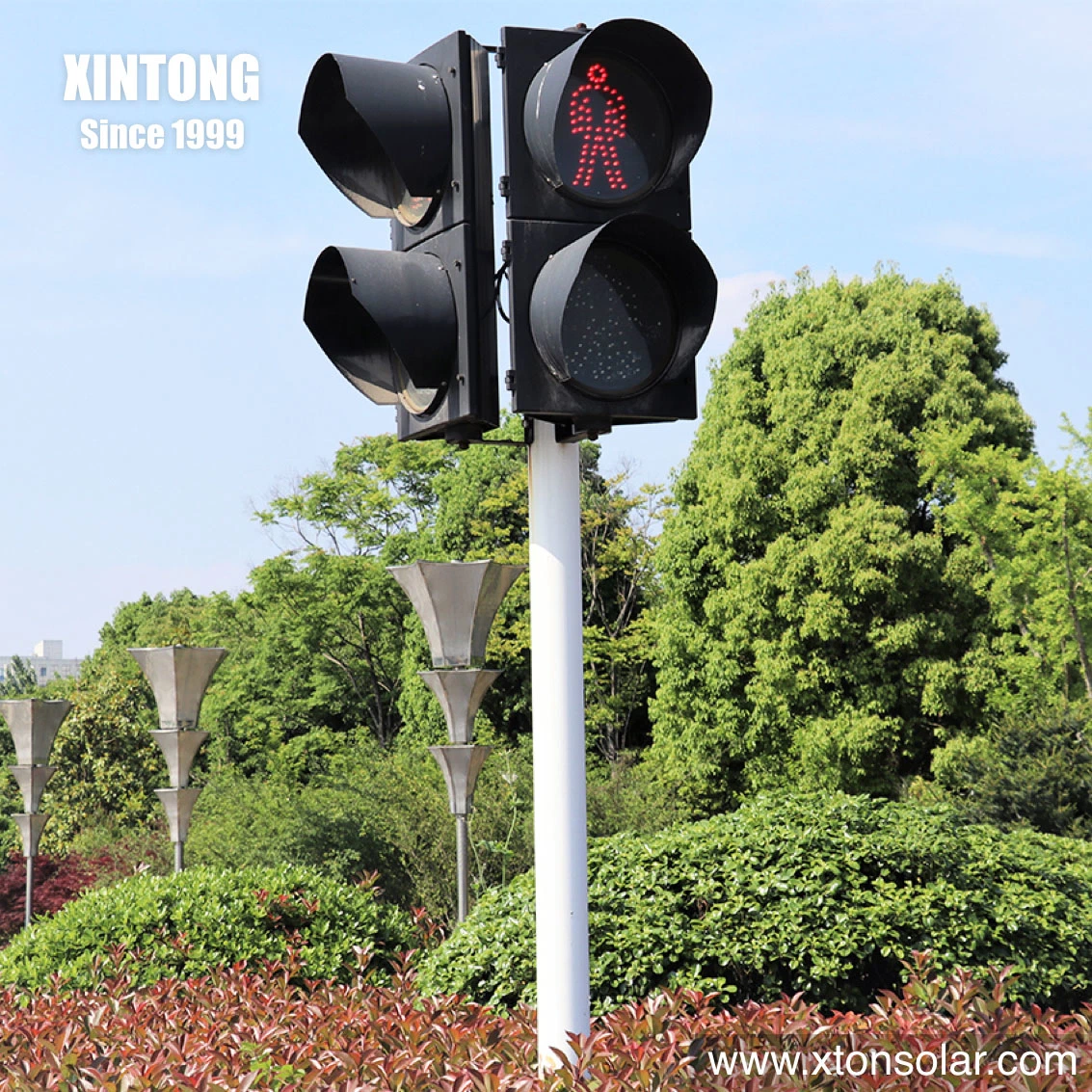 Portátil Xintong City Road de la luz de la señal de tráfico de la energía solar