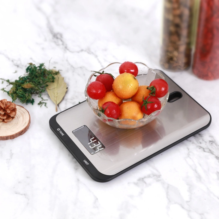 Digital Food Stainless Steel Weigh Timer Electronic 5kg Kitchen Scale