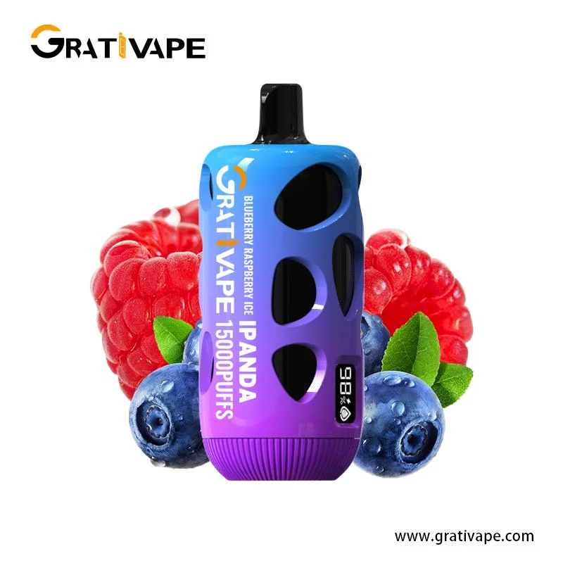 Grativape OEM/ODM Factory Price Hot Selling Stylish Wholesale/Supplier Ipanda 15000 Puffs 0% 2% 3% 5% Electronic Cigarette Nicotine with Free Lanyard Disposable/Chargeable Vape