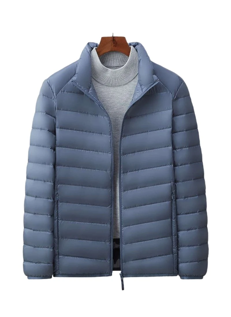 Lightweight Long-Sleeve Full-Zip Water-Resistant Packable Winter Puffer Jacket for Men&Women