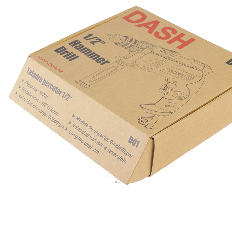 5% de descuento en la herramienta de perforación de martillo para embalaje de papel Kraft de impresión personalizada Dispositivo Corrugated Box