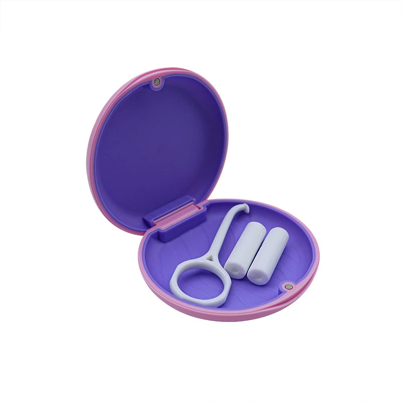 ABS Rubber Denture Case Easy to Carry Dental Retainer Box